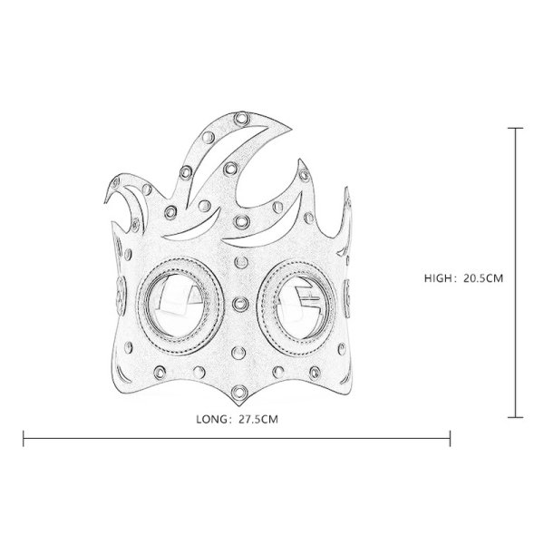 (image for) Steampunk Hair Buckle Cosplay Mask