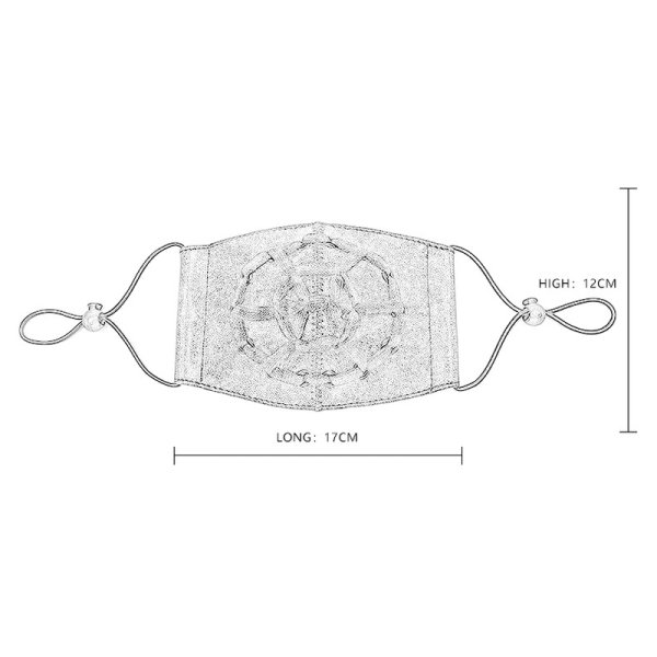 (image for) Steampunk Stitch Adjustable Mask