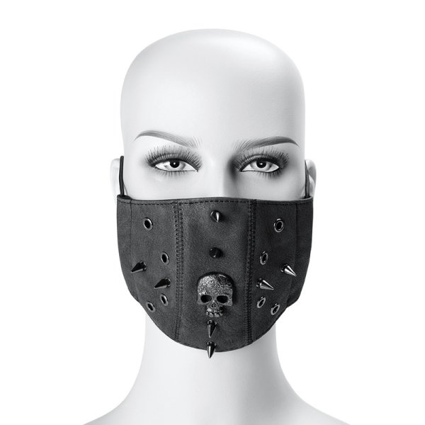 (image for) Steampunk Skull Rivets Adjustable Mask
