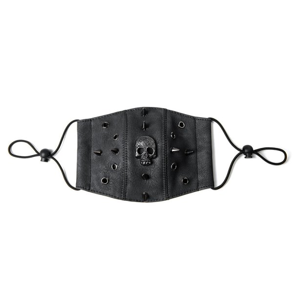 (image for) Steampunk Skull Rivets Adjustable Mask