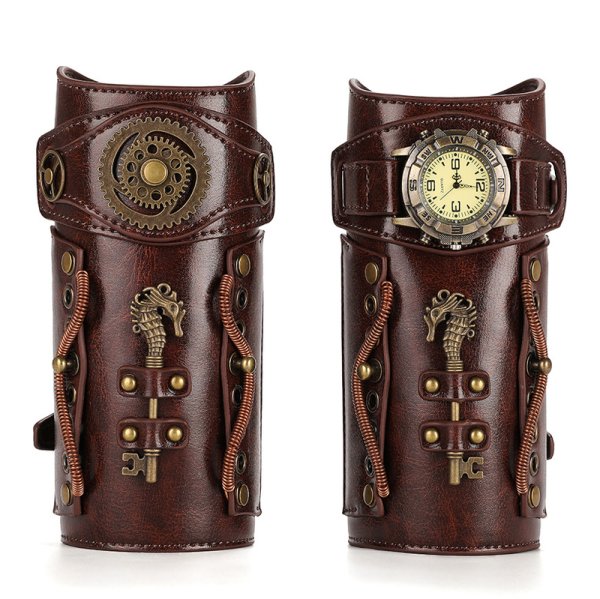(image for) Retro Wrist Guard Mechanical Gear Medieval Watch