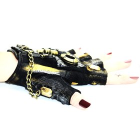 Half Finger Steampunk Gloves