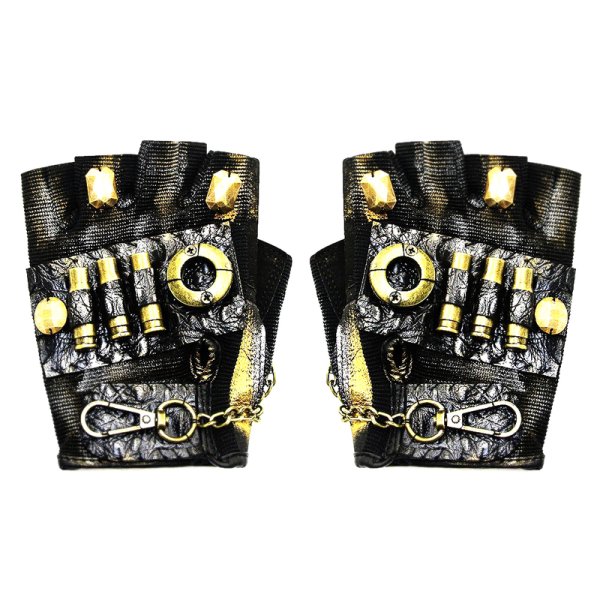 (image for) Half Finger Steampunk Gloves