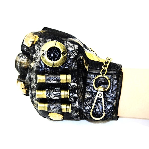 (image for) Half Finger Steampunk Gloves