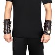 (image for) Men Leather Bracers Zipper