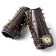 (image for) Men Leather Bracers Zipper