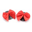 (image for) Red Bow Nipple Pasties - PVC
