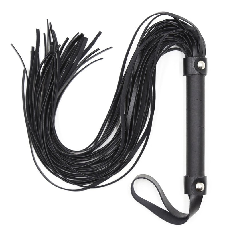 (image for) Black Adult Leather Flogger
