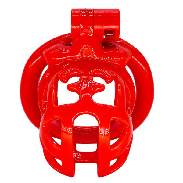 (image for) Resin Chastity Device With 4 Penis Rings