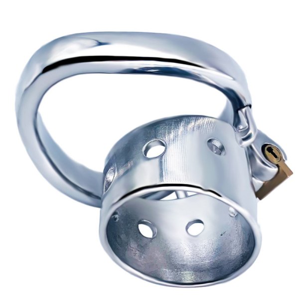 (image for) Bent Ring Cylindrical Short Chastity Lock