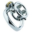 (image for) Rivet Screw Double Ring Chastity Lock Cage