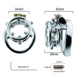 (image for) Rivet Screw Double Ring Chastity Lock Cage