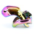 (image for) Rainbow Male Metal Chastity Cage HTV3