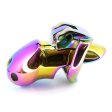 (image for) Rainbow Male Metal Chastity Cage HTV3