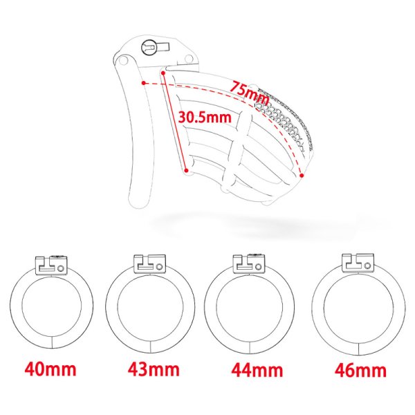 (image for) Net Male Chastity Cage