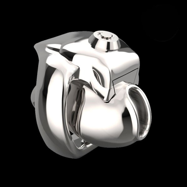 (image for) Press Key HT-V5 Male Chastity Cage - Metal