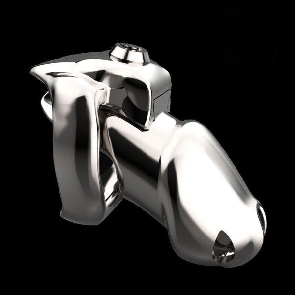(image for) Press Key HT-V5 Male Chastity Cage - Metal