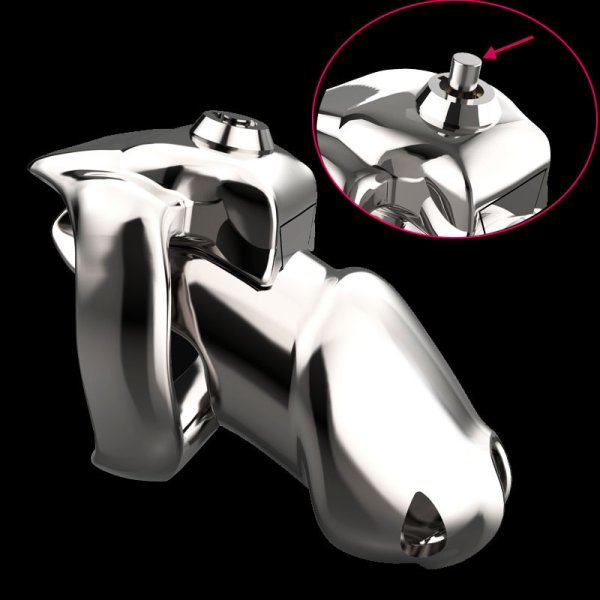 (image for) Press Key HT-V5 Male Chastity Cage - Metal