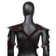 (image for) Unisex Brown PU Leather Vintage Armor