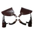(image for) Unisex Brown PU Leather Vintage Armor