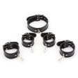 (image for) Restraint PU Leather Hands Cuffs Neck Collar Set