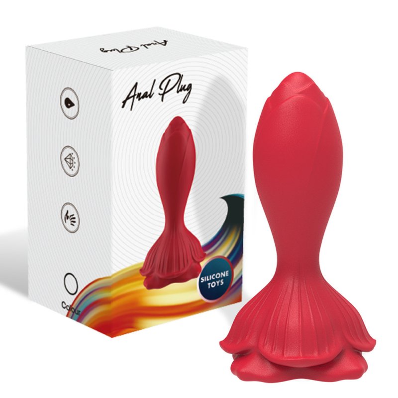 (image for) Rose Vibrating Butt Plug