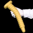 (image for) Golden Big Worm Anal Beads