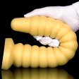 (image for) Golden Big Worm Anal Beads