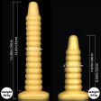 (image for) Golden Big Worm Anal Beads