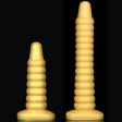 (image for) Golden Big Worm Anal Beads