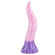 (image for) Large Fantasy Silicone Beaded Tongue Dildo