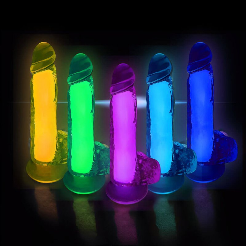 (image for) Glow Jelly Dildo With Mutiple Colors