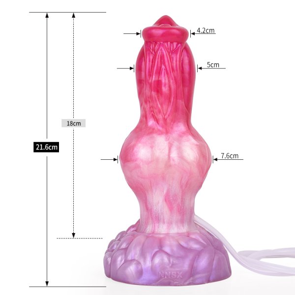 (image for) Ejaculating Peachy Colorful Realistic Dildo- 13