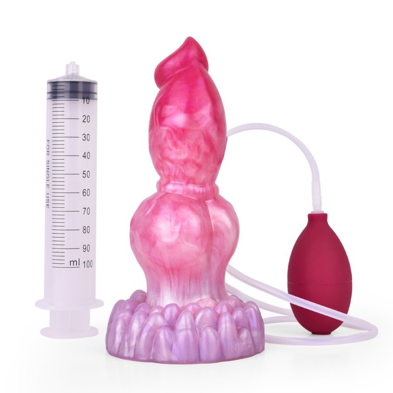 (image for) Ejaculating Peachy Colorful Realistic Dildo- 15