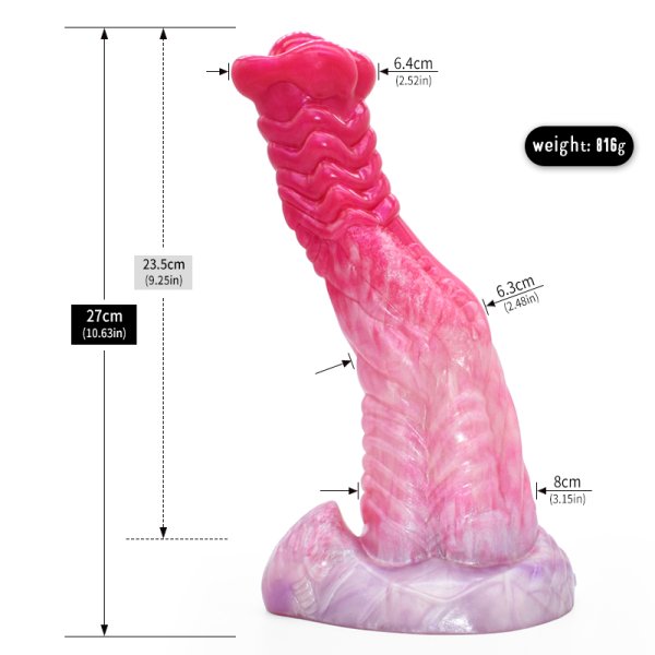 (image for) Peachy Colorful Realistic Dildo- 17