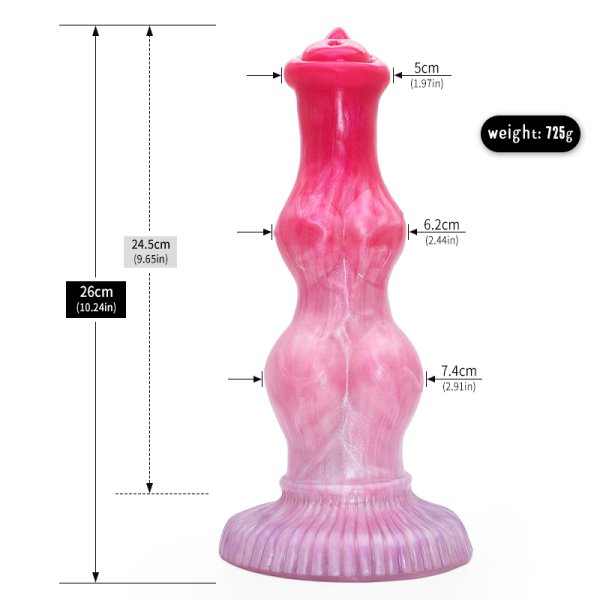 (image for) Peachy Colorful Realistic Dildo- 21