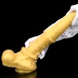 (image for) Big Golden Thick Horse Penis Dildo