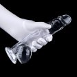 (image for) Clear Realistic Dildo with Balls 9.2 Inch