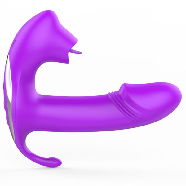 (image for) Licking Strap-on Dildo