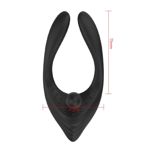 (image for) Love Triangle Cock Ring With 3 Motor