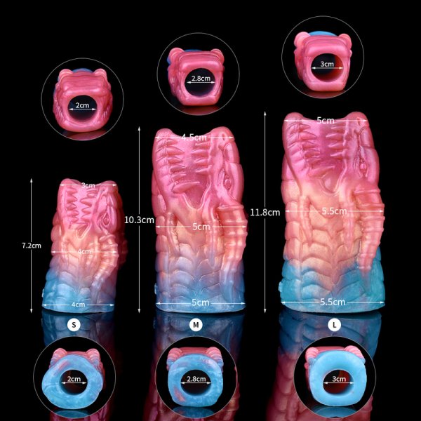 (image for) Crocodile Mouth Silicone Penis Sleeve