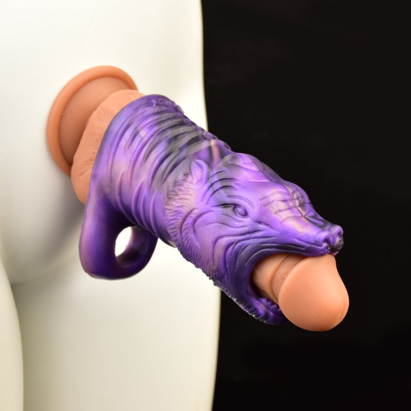 (image for) Tiger Head Penis Girth Sleeve