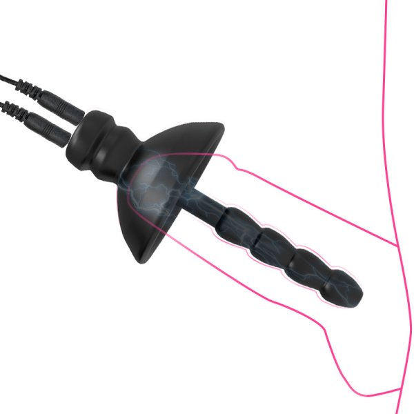 (image for) Silicone Electric Shock Penis Plug