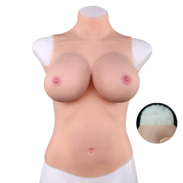 (image for) Half Body Breast Forms - Cotton