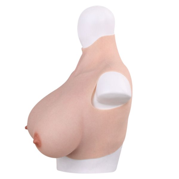 (image for) Breastplates Crossdresser Fake Tits - Silicone