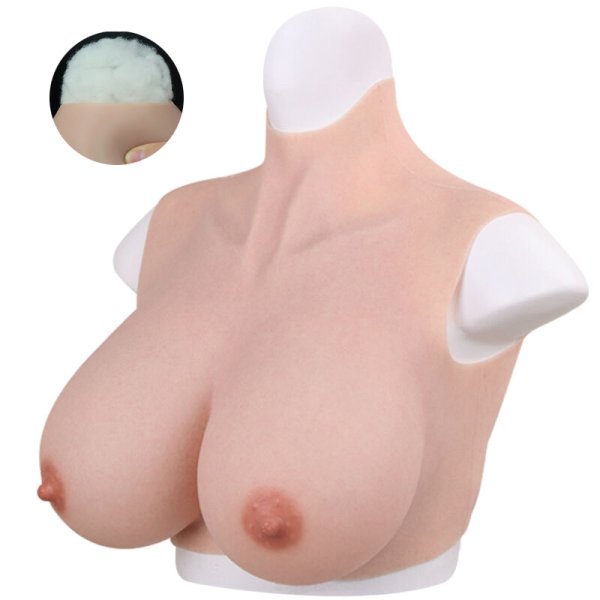 (image for) Breastplates Crossdresser Fake Tits - Cotton