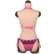 (image for) Breast Shape Triangle Fake Vaginal Jumpsuit-M-Cotton
