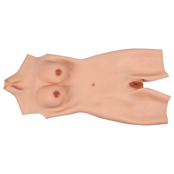 (image for) Silicone Breast Vagina Bodysuit -Cotton