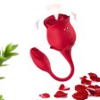 (image for) 2-in-1 Rose Clit Sucker With Bud Vibrator