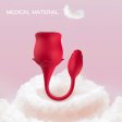 (image for) 2-in-1 Rose Clit Sucker With Bud Vibrator